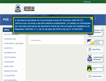 Tablet Screenshot of pge.to.gov.br