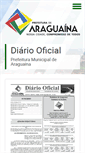 Mobile Screenshot of diariooficial.araguaina.to.gov.br