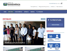 Tablet Screenshot of cachoeirinha.to.gov.br