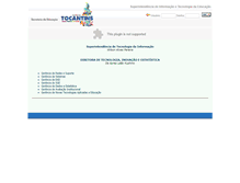 Tablet Screenshot of dti.seduc.to.gov.br