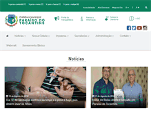 Tablet Screenshot of paraiso.to.gov.br