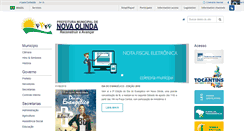 Desktop Screenshot of novaolinda.to.gov.br