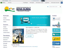 Tablet Screenshot of novaolinda.to.gov.br