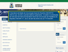 Tablet Screenshot of detran.to.gov.br