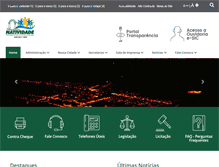 Tablet Screenshot of natividade.to.gov.br